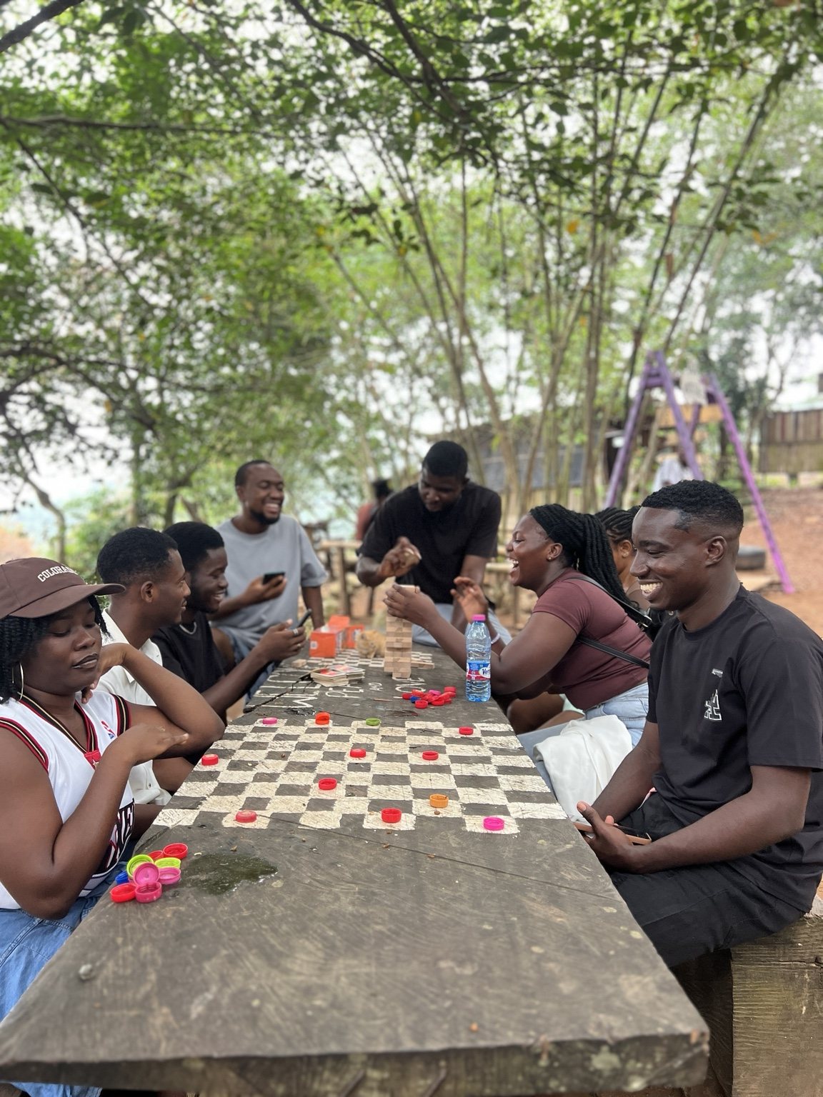 VibeTrails guests playing games together
